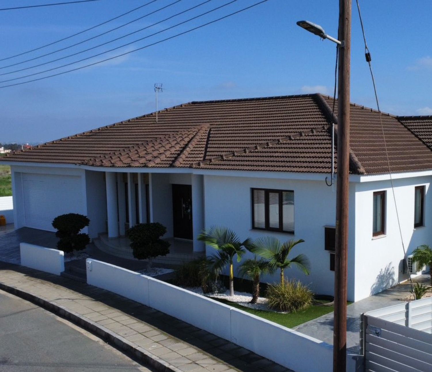 Completed Cyprus villa by Michaelides Construction